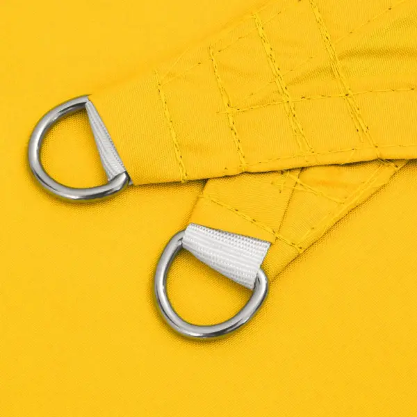 Veekindel UV-kaitsega ristkülikukujuline päikesepuri, kollane, 6 x 8 m, PU-kattega oxford-kangas – 7