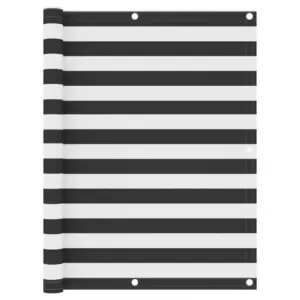 Veekindel rõdusirm privaatsuse loomiseks, antratsiithall ja valge, PU-kattega oxford-kangas, 120 x 400 cm