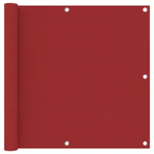 Veekindel rõdusirm UV-kaitsega, punane oxford-kangas, 90 x 400 cm