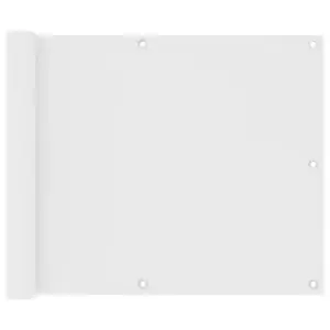 Veekindel rõdusirm UV-kaitsega, valge oxford-kangas, 75 x 400 cm