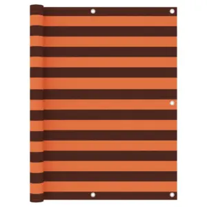 Veekindel rõdusirm UV-kaitsega, oranž ja pruun, 120 x 500 cm