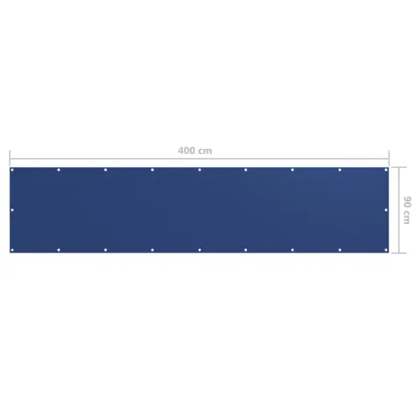 Veekindel rõdusirm UV-kaitsega, sinine oxford-kangas, 90 x 400 cm – 5