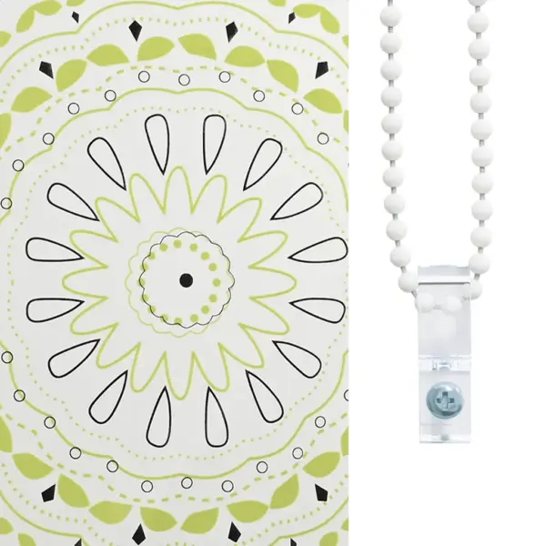 Veekindel duširuloo ornamentmustriga, sinine PEVA, 130 x 240 cm – 8