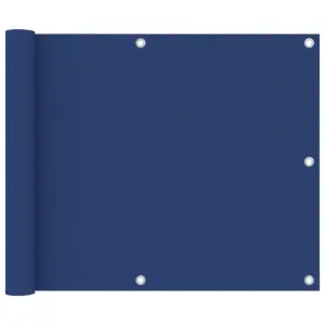 Veekindel rõdusirm UV-kaitsega, sinine oxford-kangas, 75 x 400 cm