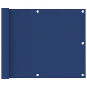 Veekindel rõdusirm UV-kaitsega, sinine PU-kattega oxford-kangas, 75 x 500 cm