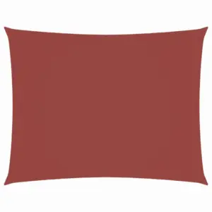 Veekindel oxford-kangast päikesepuri, ristkülik 2 x 3,5 m, terrakota