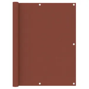 Veekindel rõdusirm UV-kaitsega, terrakota, 120 x 500 cm