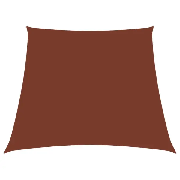 Veekindel trapetsikujuline päikesepuri terrakota, oxford-kangas, 2,4 x 3 m – 2