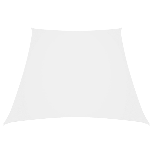 Veekindel trapetsikujuline päikesepuri valge, PU-kattega oxford-kangas, 2/4 x 3 m – 2