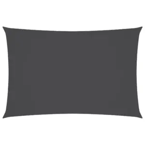 Veekindel UV-kaitsega ristkülikukujuline päikesepuri oxford-kangast, 5 x 7 m, antratsiithall