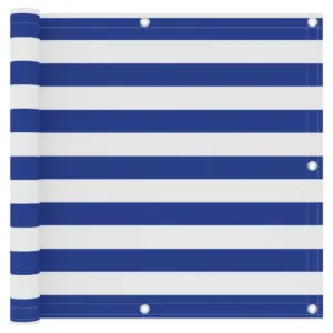 Veekindel rõdusirm UV-kaitsega, valge-sinine, 90 x 300 cm