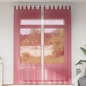 Veinipunased voile kardinad vardataskuga, 2 tk, 140 x 260 cm