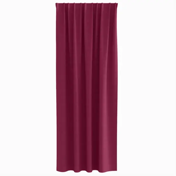 Pimendavad kardinad rõngastega, veinpunane polüester, 2 tk, 225 x 140 cm – 4