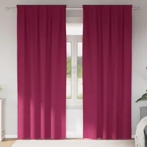 Pimendavad kardinad, veinpunane, 2 tk, 260 x 140 cm, polüester