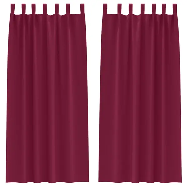 Pimendavad kardinad, veinpunane, 2 tk, 260 x 140 cm, polüester – 2