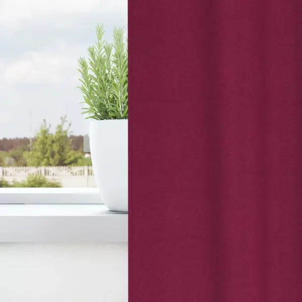 Pimendavad kardinad, veinpunane, 2 tk, 260 x 140 cm, polüester – 3