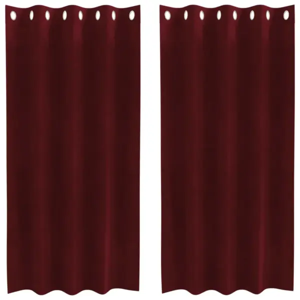 Pimendavad sametkardinad, veinpunane, 2 tk, 140 x 175 cm – 2