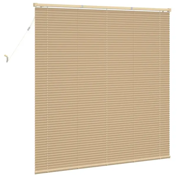 Reguleeritav Veneetsia ruloo, helepruun mustriga PVC, 150 x 150 cm – 6