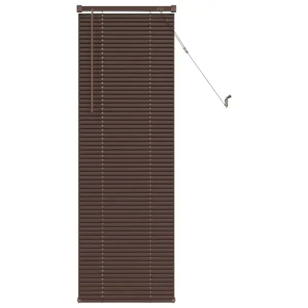 Veneetsia ruloo, reguleeritav, PVC, tumepruun mustriga, 150 x 40 cm – 2