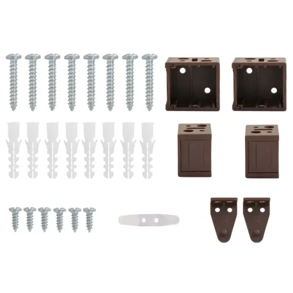 Veneetsia ruloo, reguleeritav, PVC, tumepruun mustriga, 150 x 40 cm – 8