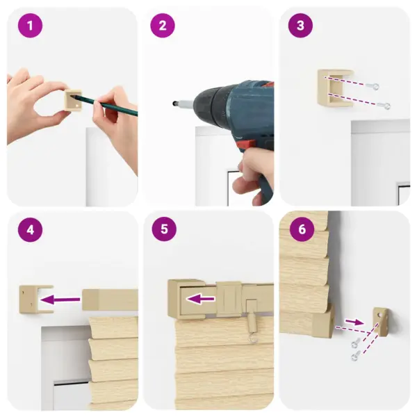 Reguleeritav Veneetsia ruloo, helepruun mustriga PVC, 150 x 70 cm – 13