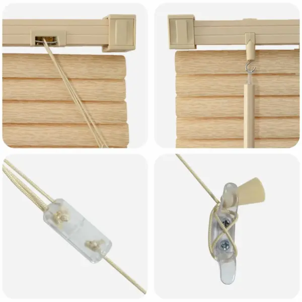 Reguleeritav Veneetsia ruloo, helepruun mustriga PVC, 150 x 70 cm – 7