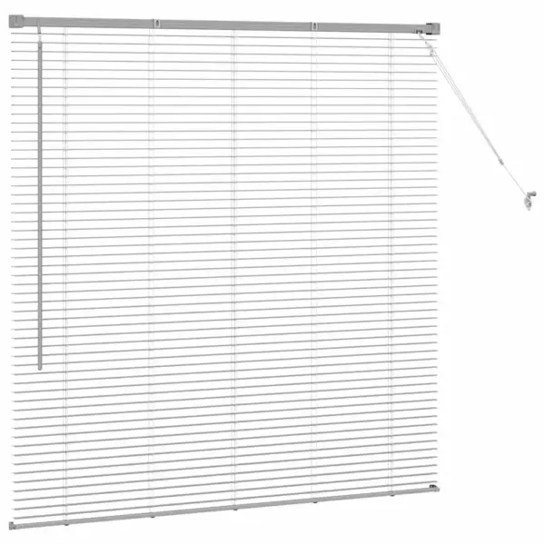 Veneetsia ruloo, hõbedane alumiinium, 130 x 135 cm – 6