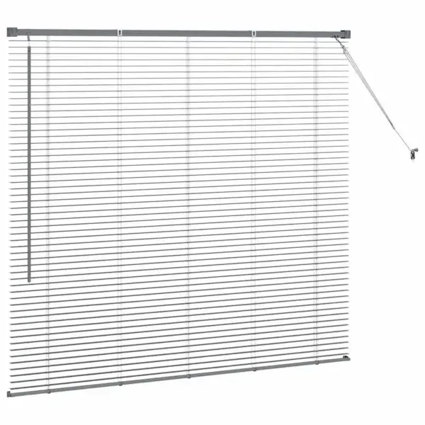 Alumiiniumist Veneetsia ruloo, tumehall, 130 x 140 cm - 6