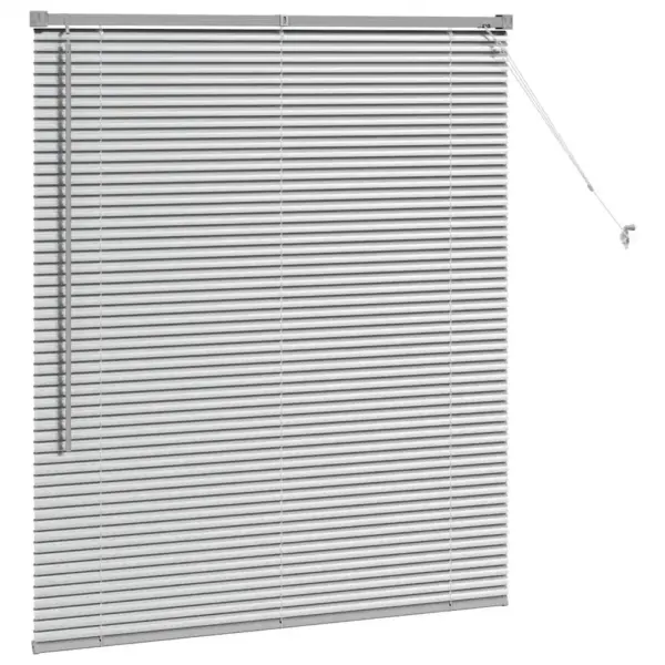 Veneetsia ruloo, hõbedane alumiinium, 130 x 120 cm – 5