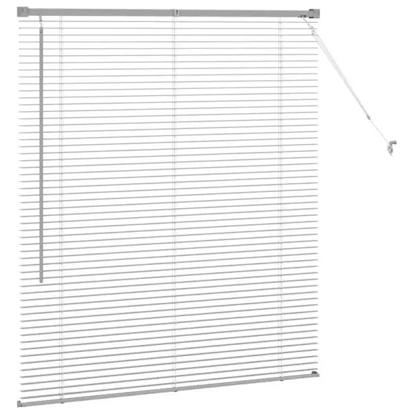 Veneetsia ruloo, hõbedane alumiinium, 130 x 120 cm – 6