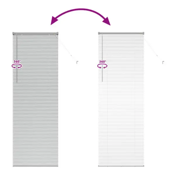 Veneetsia ruloo hõbedane alumiinium, 220 x 75 cm – 11