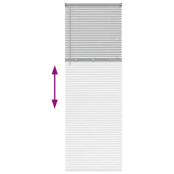 Veneetsia ruloo hõbedane alumiinium, 220 x 75 cm – 12