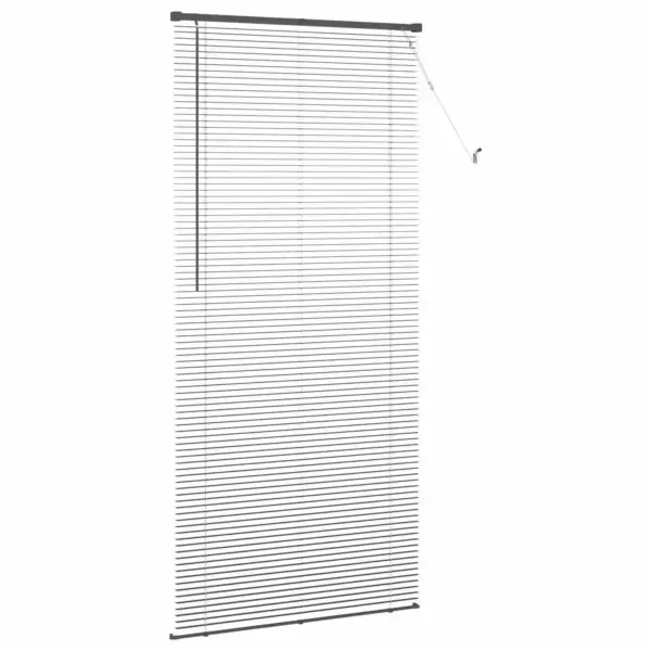 Veneetsia ruloo reguleeritav hõbehall PVC 213 x 70 cm – 5