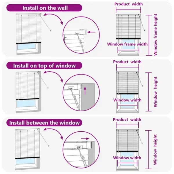 Must alumiiniumist Veneetsia ruloo, 130 x 100 cm – 12
