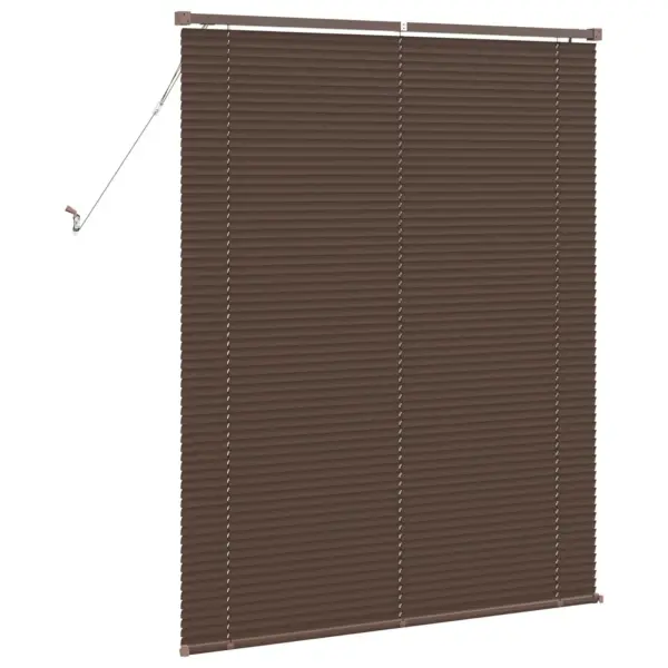 Reguleeritav Veneetsia ruloo, PVC, tumepruun mustriga, 150 x 110 cm – 6