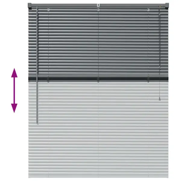 Veneetsia ruloo, tumehall alumiinium, 130 x 100 cm – 11