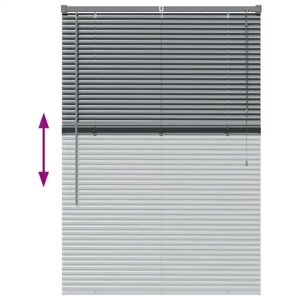 Veneetsia ruloo, tumehall alumiinium, 130 x 90 cm - 12