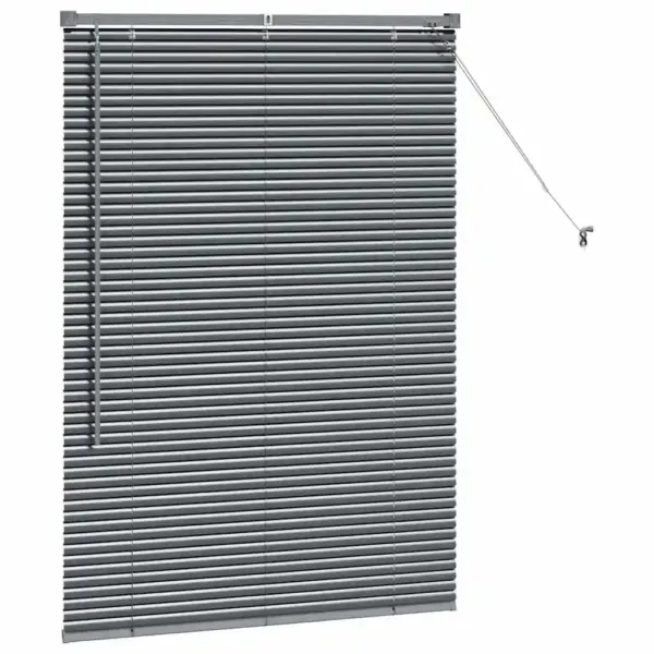 Veneetsia ruloo, tumehall alumiinium, 130 x 90 cm - 5