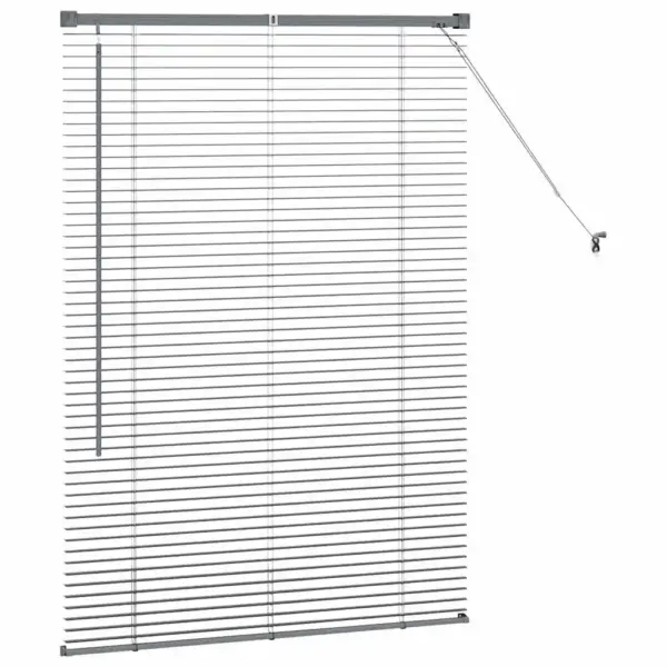 Veneetsia ruloo, tumehall alumiinium, 130 x 90 cm - 6
