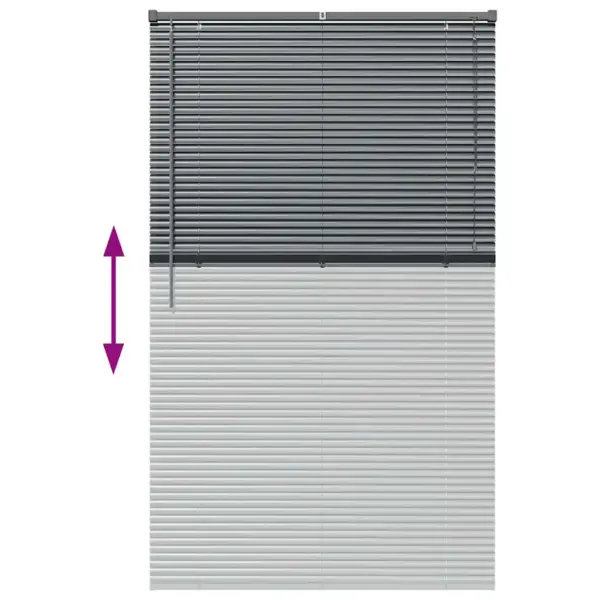 Veneetsia ruloo, tumehall alumiinium, 175 x 105 cm – 12