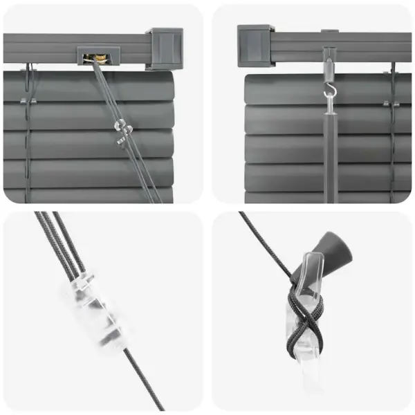 Veneetsia ruloo, tumehall alumiinium, 175 x 105 cm – 8