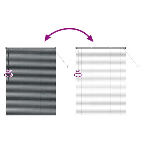 Veneetsia ruloo, tumehall alumiinium, 175 x 135 cm – 11