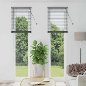 Alumiiniumist Veneetsia ruloo, tumehall, 220 x 60 cm