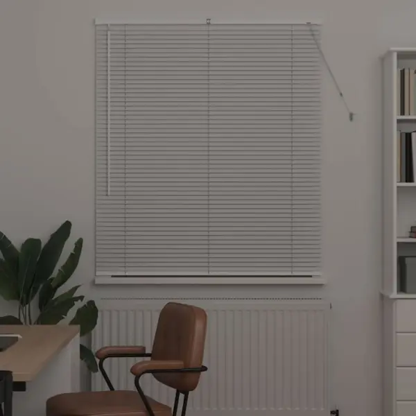 Veneetsia ruloo, valge alumiinium, 130 x 110 cm – 3