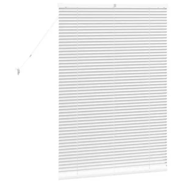 Veneetsia ruloo valguse ja privaatsuse reguleerimiseks, valge alumiinium, 130 x 90 cm – 7