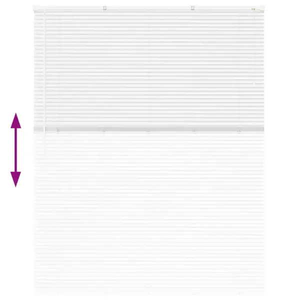 Valge alumiiniumist Veneetsia ruloo 175 x 140 cm – 12