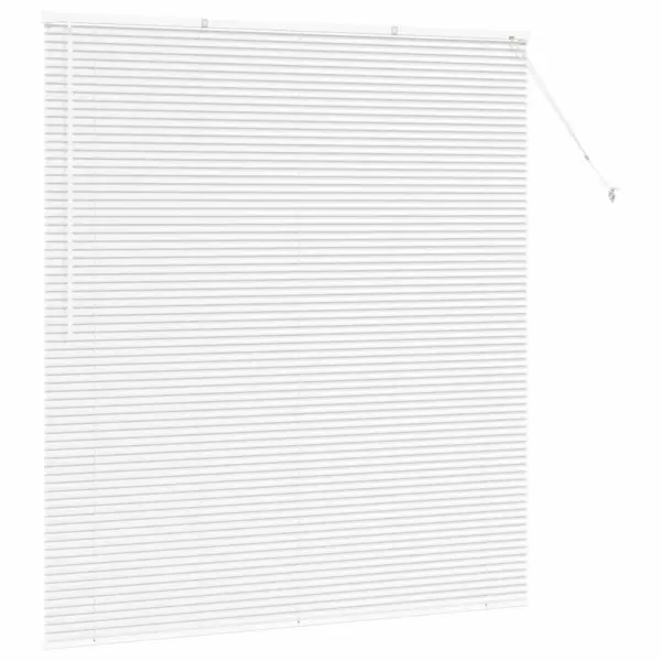 Veneetsia ruloo, valge alumiinium, 175 x 160 cm - 5