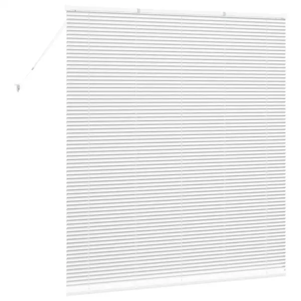 Veneetsia ruloo, valge alumiinium, 175 x 160 cm - 7