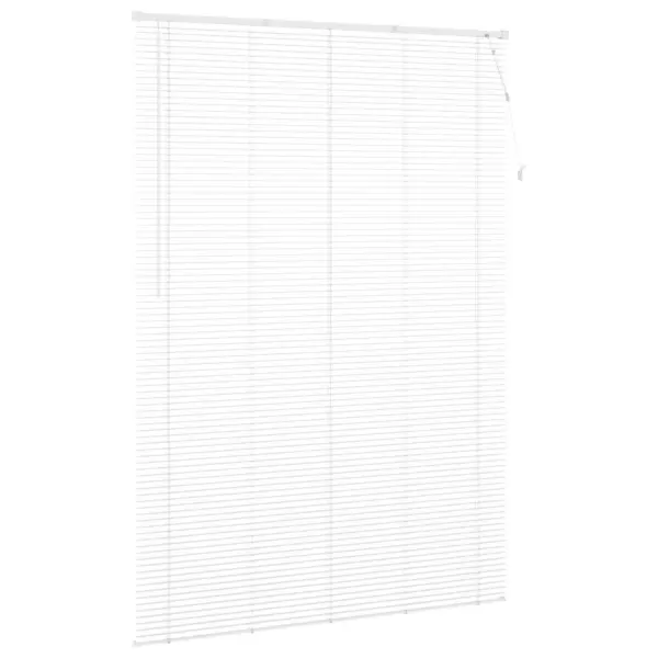Veneetsia ruloo, reguleeritav, valge PVC, 213 x 130 cm – 5