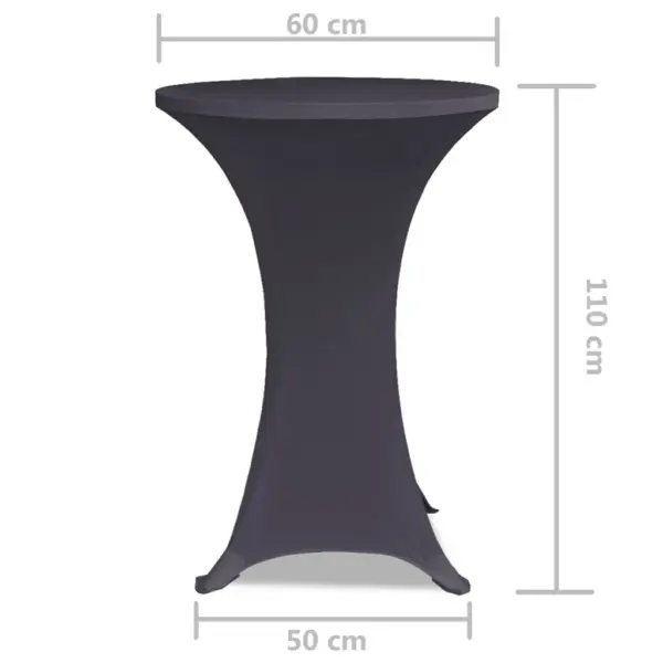 Venivad baarilauakatted, 2 tk, antratsiithall, 60 cm – 5